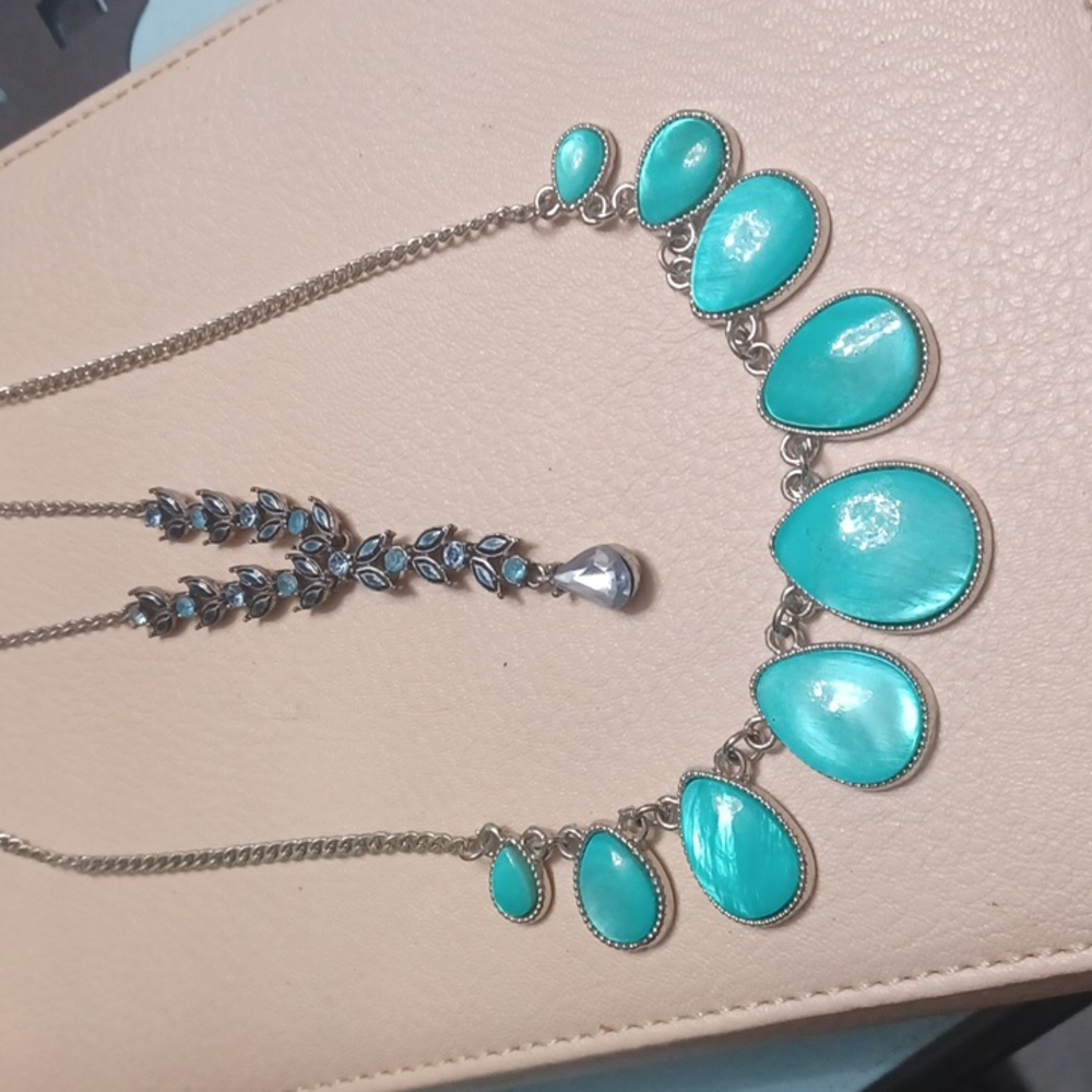 Necklace lot. Turquoise and blue color stones